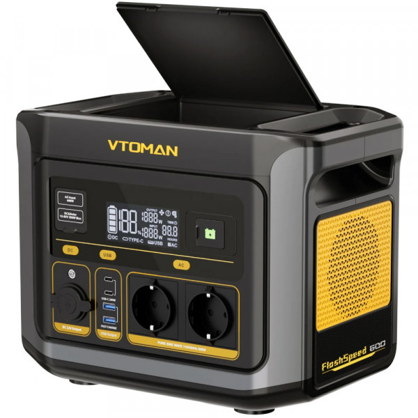 Зарядна станція Vtoman FlashSpeed 600 (499 Вт/г) 600W AC,MPTT,LiFePo4