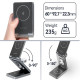 Зарядний пристрій Wireless 15W 3-in-1 Fast Charger Gray Vention