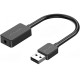 Звукова карта USB AUX jack, 1*TRS, 0.15м, OMTP/CTIA, чіп шумозаглушення, чорна Vention