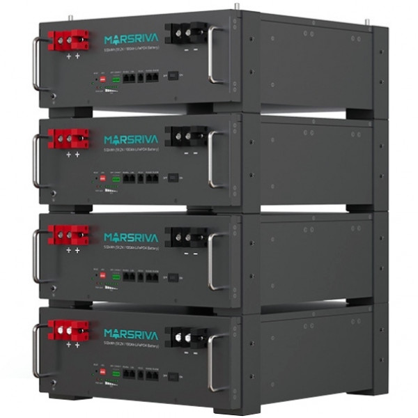 Акумуляторна батарея Marsriva MR-LFP5.12-LRT, LiFePO4 Battery,51.2V/100Ah, Brand new REPT cell, Grad