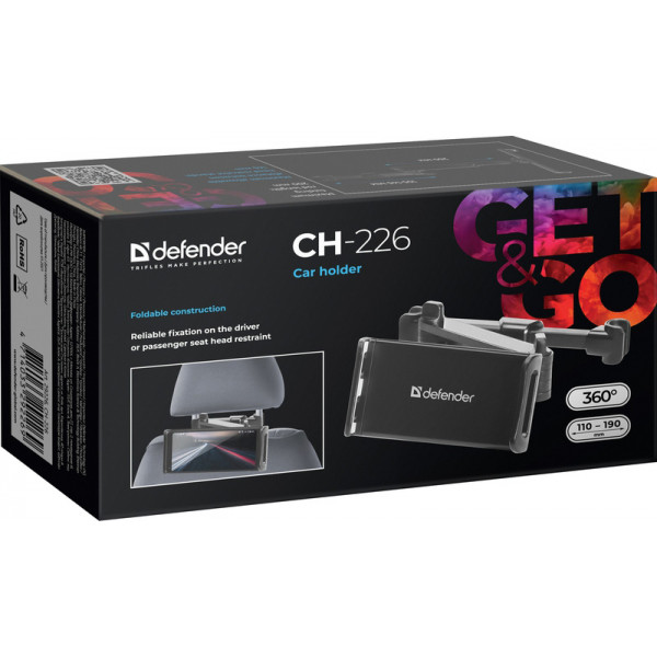 Автомобільне кріплення Defender Car holder CH-226 110-190 мм, на підголівник