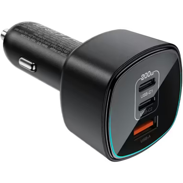 Автозарядка 3xUSB 200W (2xUSB-C + USB-A) B18 Acefast