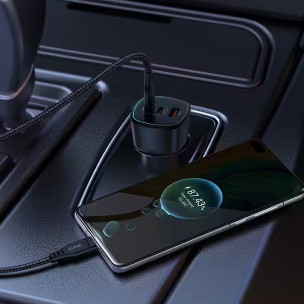 Автозарядка 3xUSB 200W (2xUSB-C + USB-A) B18 Acefast