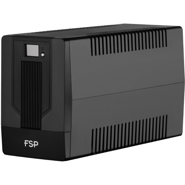ДБЖ FSP iFP-2000, 2000ВА/1200Вт, LCD, Schuko*2+IEC*2, USB, Black, 12V/9Ah*2