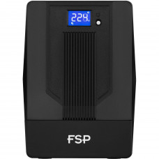 ДБЖ FSP iFP-2000, 2000ВА/1200Вт, LCD, Schuko*2+IEC*2, USB, Black, 12V/9Ah*2