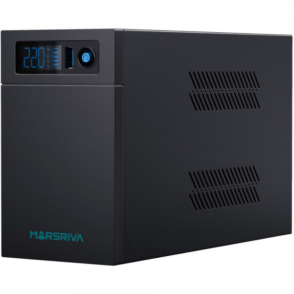 ДБЖ Marsriva MR-UF800L, 800ВА/480Вт, Line-Interactive, LED version, з літієвою батареєю