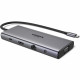 Док-станція USB3.2 Type-C -> HDMI 4K60Hz/1xUSB-A3.2/1xUSB-A3.1/2xUSB-C3.2/VGA/RJ45/SD/TF+3.5mmCM639