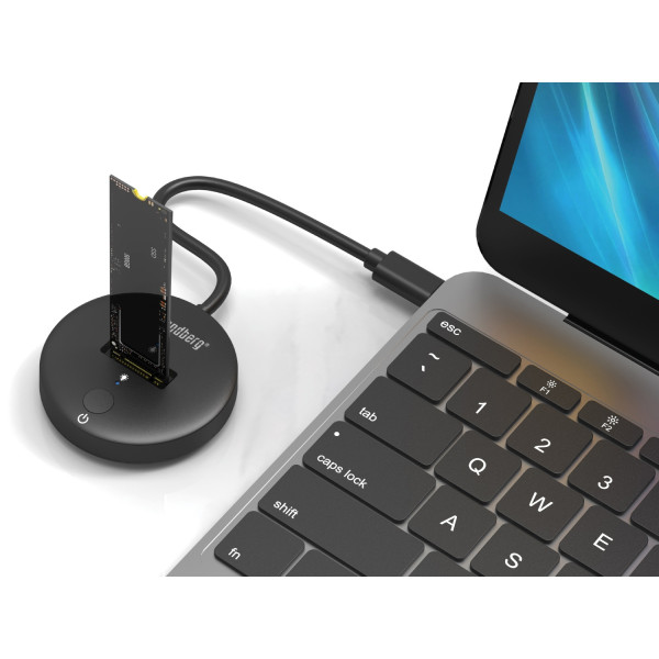 Док-станція USB3.2 Type-C -> SSD M.2, NVMe, M Key Sandberg