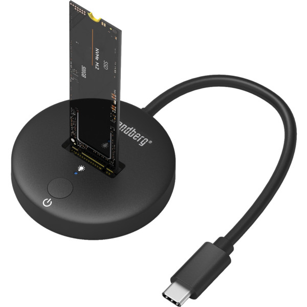 Док-станція USB3.2 Type-C -> SSD M.2, NVMe, M Key Sandberg