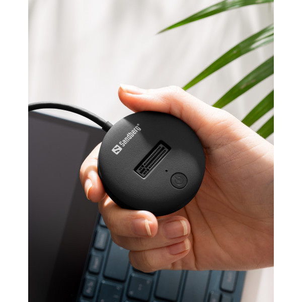 Док-станція USB3.2 Type-C -> SSD M.2, NVMe, M Key Sandberg