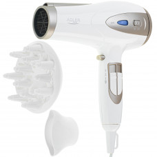 Фен Adler AD 2248 white champagne 2200Вт/ 2 швидкості/ хол.обдув/ темп.режимів-3/ іонізація/ дифузор