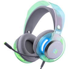 Гарнітура Defender Glitch, USB, RGB, 2м, White