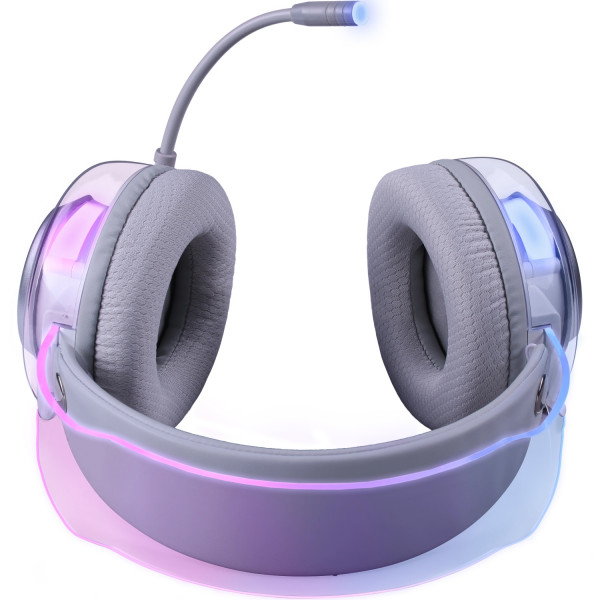 Гарнітура Defender Glitch, USB, RGB, 2м, White