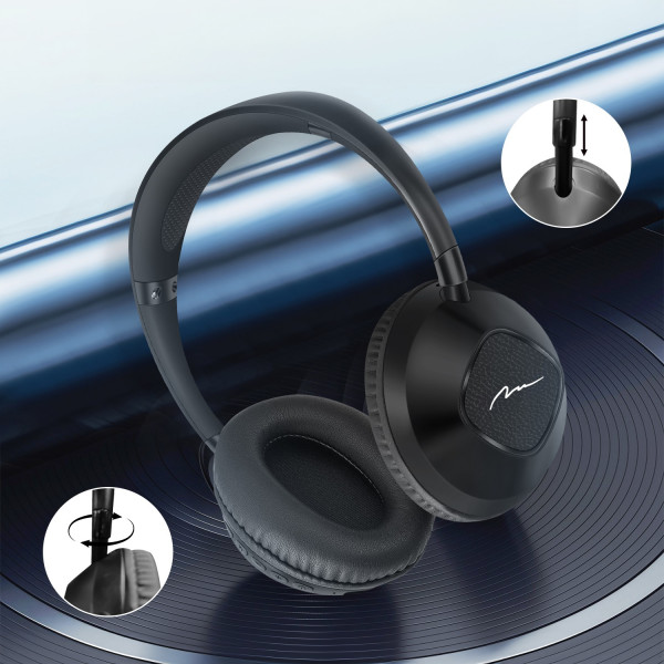 Гарнітура Media-Tech SONIQUE DS-2 Bluetooth+3,5мм, Li-Pol, Black