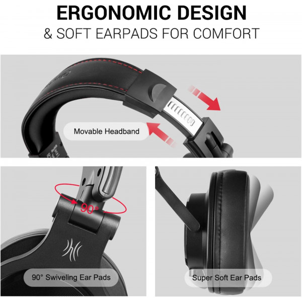 Гарнітура OneOdio A71M, 3,5мм/6,35мм, Black