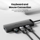 Хаб USB 3.0 -> 4xUSB 3.0, 1.0м, з живленням Micro-USB,чорний Vention