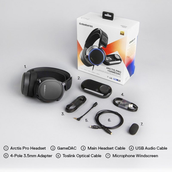 Ігрова гарнітура SteelSeries Arctis Pro + GameDAC Black PC/PS/MAC