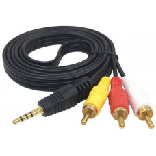 Кабель AV 3.5mm M - 3xRCA M 1.5м