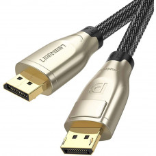 Кабель DisplayPort M - M 3.0 м, V1.4 8K Zinc Alloy Shell DP112 чорний UGREEN
