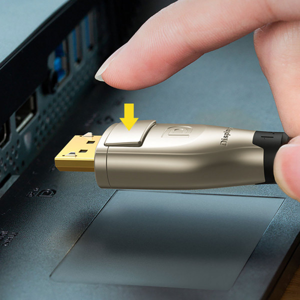 Кабель DisplayPort M - M 3.0 м, V1.4 8K Zinc Alloy Shell DP112 чорний UGREEN