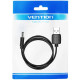 Кабель живлення USB AM - 3.5mm DC Power PVC 5V 2A, Black 1.5м Vention