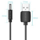 Кабель живлення USB AM - 3.5mm DC Power PVC 5V 2A, Black 1.5м Vention