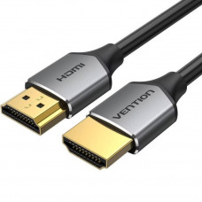 Кабель HDMI M - M, 1.0 м, V2.0, 4K 60Гц PVC сірий Vention