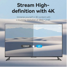 Кабель HDMI M - M, 1.5м, V2.0, 4K 60Гц, Gold-Plated, PVC Vention