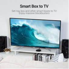 Кабель HDMI M - M, 8.0м,V2.0, 4K 60Гц, PVC Flat Design, Black, Vention