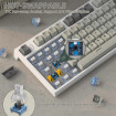 Клавіатура ігрова механічна Attack Shark K86 87кл.RGB,Wireless, Business Gray