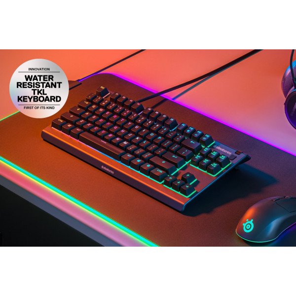 Клавіатура ігрова SteelSeries Apex 3 TKL UA Whisper keys RGB