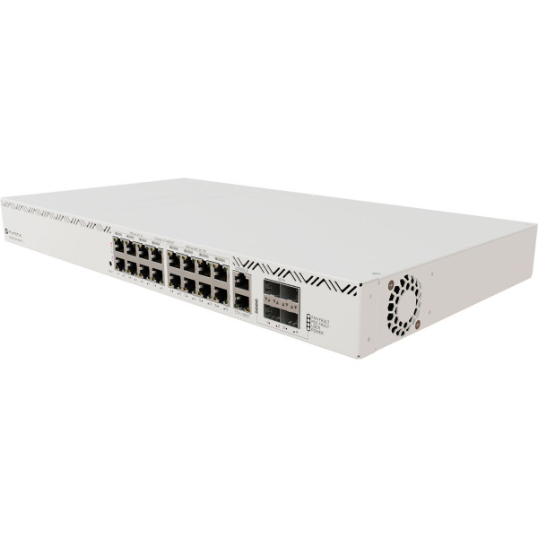 Комутатор Mikrotik CRS320-8P-8B-4S+RM 17х10/100/1000 Мбіт/с, 8x802.3bt PoE-out, 4x10G SFP+, ROS L5,