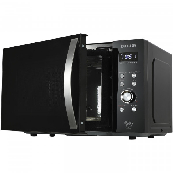 Мікрохвильова піч AIWA NAMICOOK CRYSTAL23 MW-230DG/BK 23л/ 800Вт/ гриль/ Child LOCK//чорна