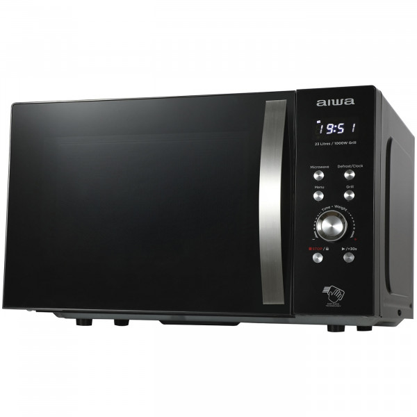 Мікрохвильова піч AIWA NAMICOOK CRYSTAL23 MW-230DG/BK 23л/ 800Вт/ гриль/ Child LOCK//чорна