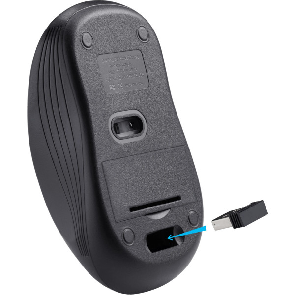 Мишка Defender Bit MB-205, бездротова, 3 кн. до 1200 dpi, безшумна, чорна
