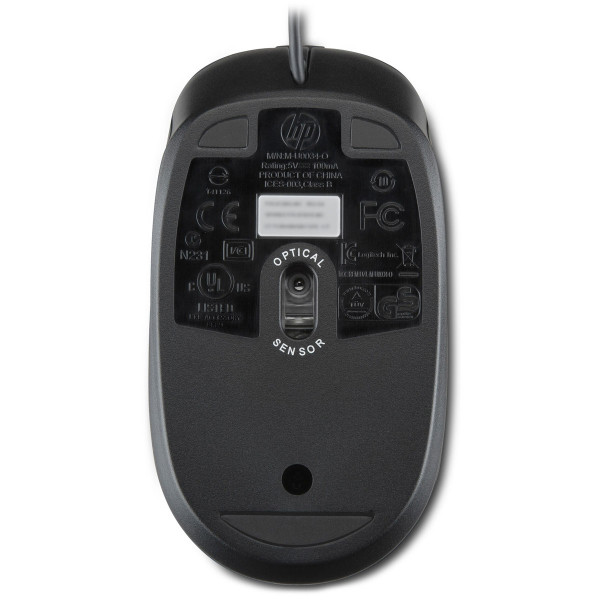 Мишка дротова HP Optical Scroll, 3кн., 1000 dpi, чорна