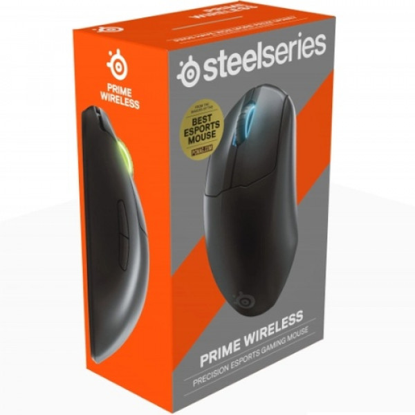 Мишка SteelSeries Prime Wireless Gaming Mouse, RGB, 18000dpi., 6кн., чорна