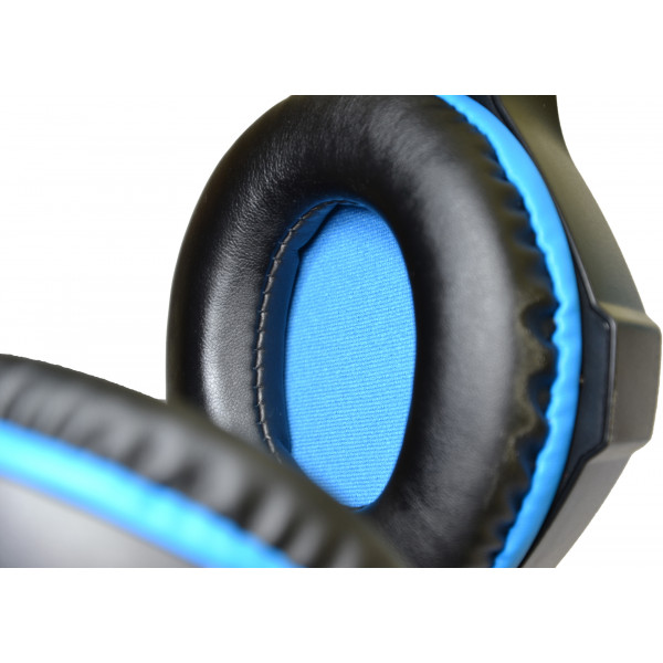 Навушники з мікрофоном Microlab G7 black+blue