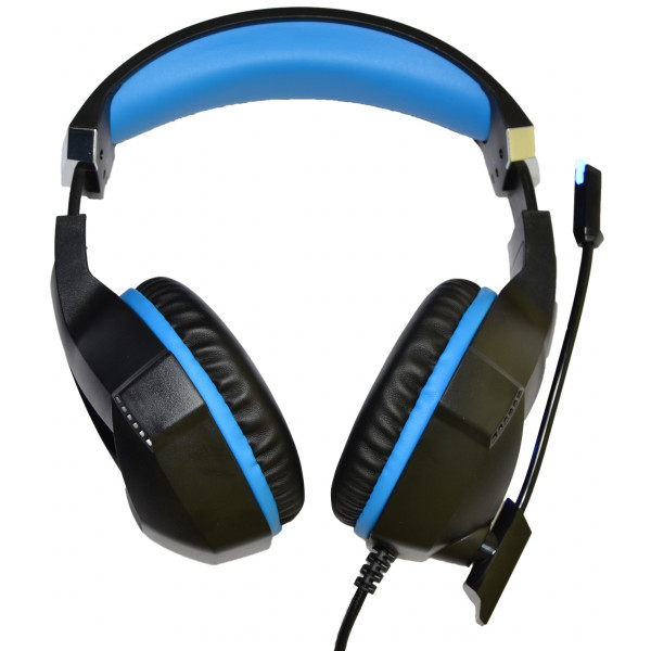 Навушники з мікрофоном Microlab G7 black+blue