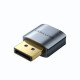 Перехідник - емулятор DisplayPort M 4K 17Гц, Aluminium alloy, голубий, Vention