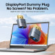 Перехідник - емулятор DisplayPort M 4K 17Гц, Aluminium alloy, голубий, Vention