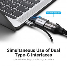 Перехідник USB 3.1 Type-C -> HDMI 2.0 (F), 4K 60Hz Aluminum alloy, Vention сірий