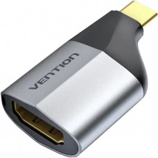 Перехідник USB 3.1 Type-C -> HDMI 2.0 (F), 4K 60Hz Aluminum alloy, Vention сірий