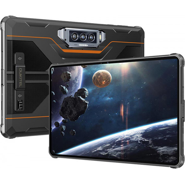 Планшет Oukitel RT8 11" FHD+ /6GB/256GB/ G99 /20000mAh/ 48+32Мп Night/ IP69K / LTE Orange з тримачем