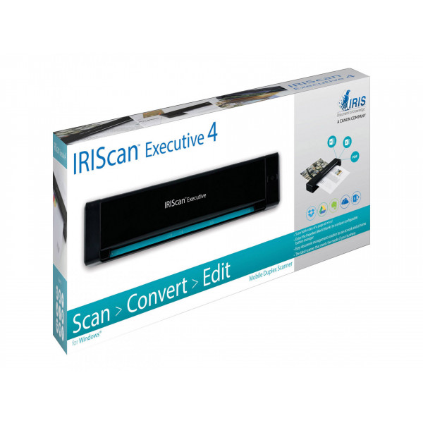 Сканер A4 Canon IRIScan Executive 4 (600dpi USB 8стор/хв duplex портативний чорний)