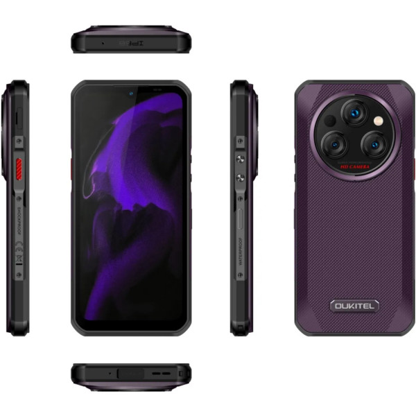 Смартфон Oukitel WP35 5G 6.6" FHD+ /8GB/256GB MTK6100+ /11000mAh /108+32Мп/ IP69K /NFC Purple
