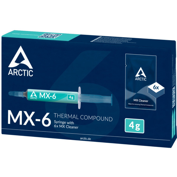 Термопаста Arctic MX-6. 4г + 6pcs MX Cleaner (ACTCP00084A)