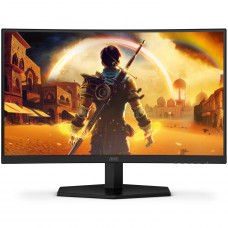 TFT 23.6" AOC C24G42E, VA, 180Гц, вигнутий, 2хHDMI, DP, колонки, чорно-червоний