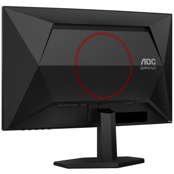 TFT 23.6" AOC C24G42E, VA, 180Гц, вигнутий, 2хHDMI, DP, колонки, чорно-червоний