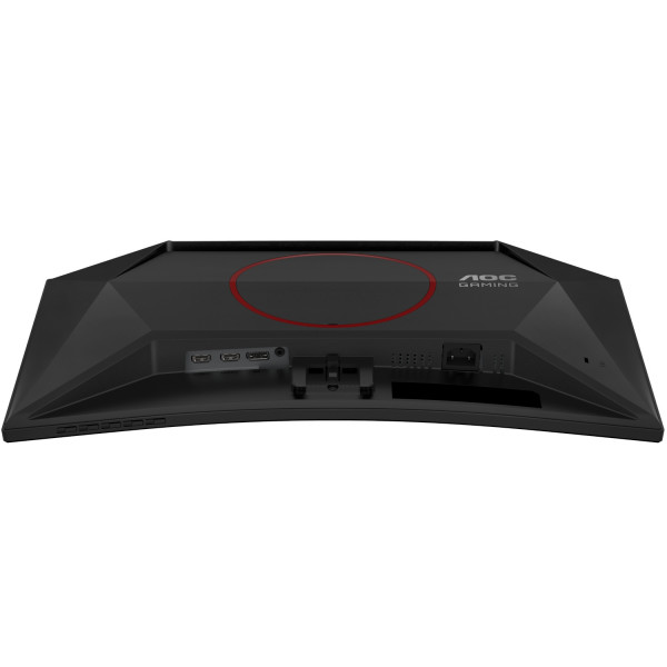 TFT 23.6" AOC C24G42E, VA, 180Гц, вигнутий, 2хHDMI, DP, колонки, чорно-червоний